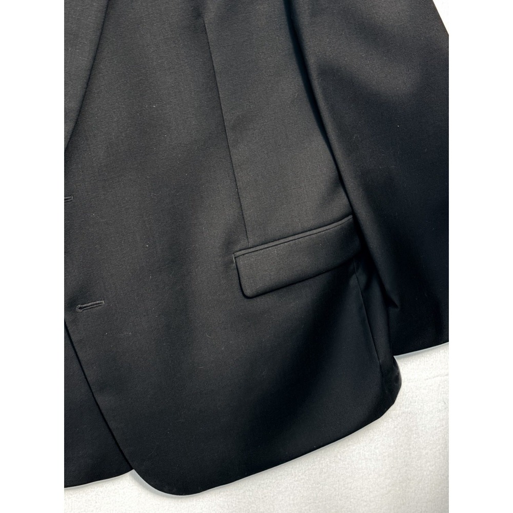 Lauren Ralph Lauren Men's 50R Black 100% Wool 2-Button Suit Jacket Blazer/Bag - Picture 2 of 16
